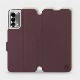 Etui Soft Touch do Realme GT Master Edition - wzór Matowy burgund z platyną