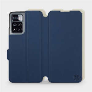 Etui Soft Touch do Xiaomi Redmi Note 11 Pro - wzór Głęboki granat z platyną