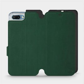 Etui Soft Touch do Huawei Honor 10 - wzór Miejska zieleń z czernią