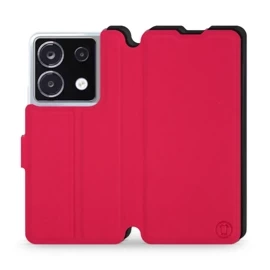 Etui Soft Touch do Xiaomi POCO X6 - wzór Żywa czerwień z czernią