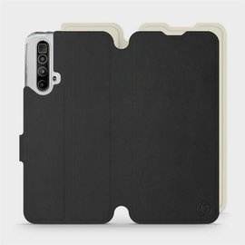 Etui Soft Touch do Realme X3 SuperZoom - wzór Satynowa czerń z platyną