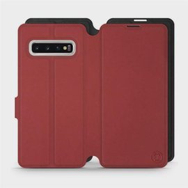 Etui Soft Touch do Samsung Galaxy S10 - wzór Zachodząca czerwień z czernią