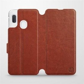 Etui do Samsung Galaxy A20e - wzór Brown&Gray