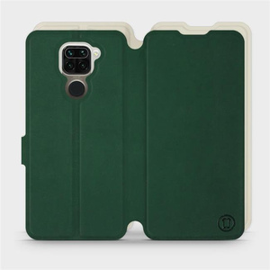 Etui Soft Touch do Xiaomi Redmi Note 9 - wzór Miejska zieleń z platyną