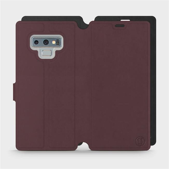 Etui Soft Touch do Samsung Galaxy Note 9 - wzór Matowy burgund z czernią