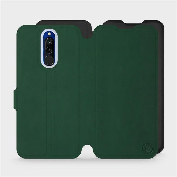 Etui Soft Touch do Xiaomi Redmi 8 - wzór Miejska zieleń z czernią