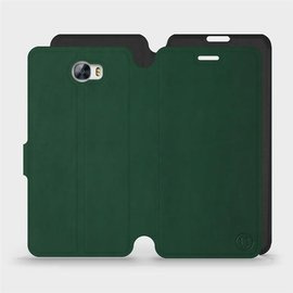 Etui Soft Touch do Huawei Y6 II Compact - wzór Miejska zieleń z czernią