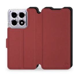 Etui Soft Touch do Xiaomi 14T - wzór Zachodząca czerwień z czernią