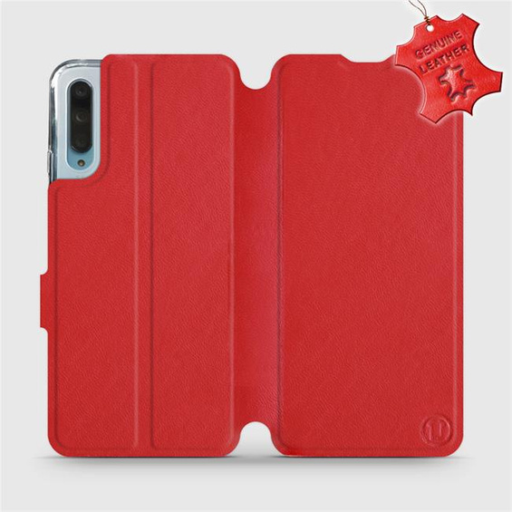 Etui ze skóry naturalnej do Huawei P Smart Pro - wzór Red Leather