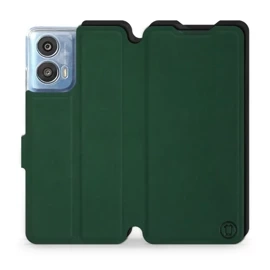 Etui Soft Touch do Motorola Moto G24 Power - wzór Miejska zieleń z czernią