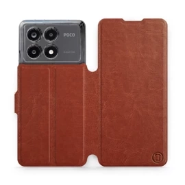 Etui do Xiaomi POCO X6 Pro - wzór Brown&Orange