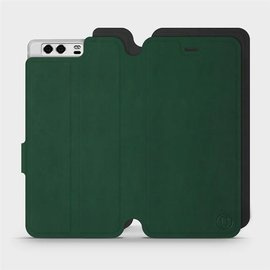 Etui Soft Touch do Huawei P10 - wzór Miejska zieleń z czernią