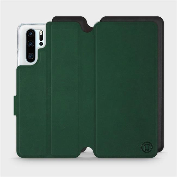 Etui Soft Touch do Huawei P30 Pro - wzór Miejska zieleń z czernią