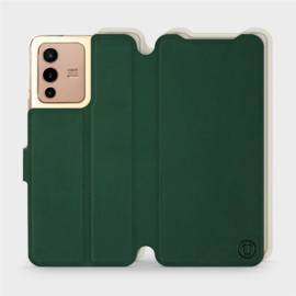 Etui Soft Touch do Vivo V23 5G - wzór Miejska zieleń z platyną