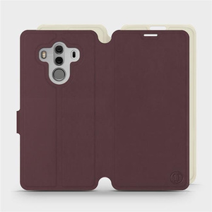 Etui Soft Touch do Huawei Mate 10 Pro - wzór Matowy burgund z platyną