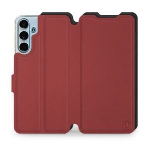 Etui Soft Touch do Samsung Galaxy M55 5G - wzór Zachodząca czerwień z czernią