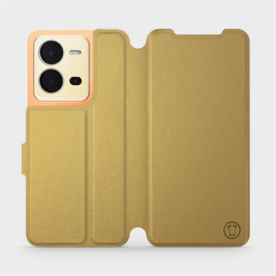 Etui do Vivo X80 Lite - wzór Gold&Orange