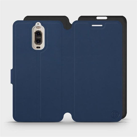 Etui Soft Touch do Huawei Mate 9 Pro - wzór Głęboki granat z czernią