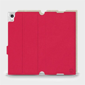 Etui Soft Touch do Sony Xperia XA1 Ultra - wzór Żywa czerwień z platyną