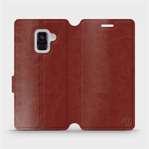 Etui do Samsung Galaxy A8 2018 - wzór Brown&Orange