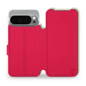 Etui Soft Touch do Google Pixel 10 Pro XL - wzór Żywa czerwień z platyną