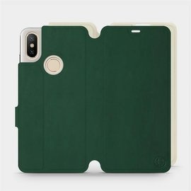 Etui Soft Touch do Xiaomi Mi A2 - wzór Miejska zieleń z platyną