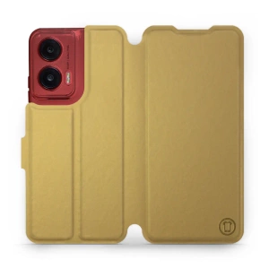 Etui do Motorola Moto G35 5G - wzór Gold&Gray