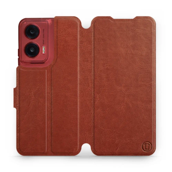 Etui do Motorola Moto G35 5G - wzór Brown&Gray