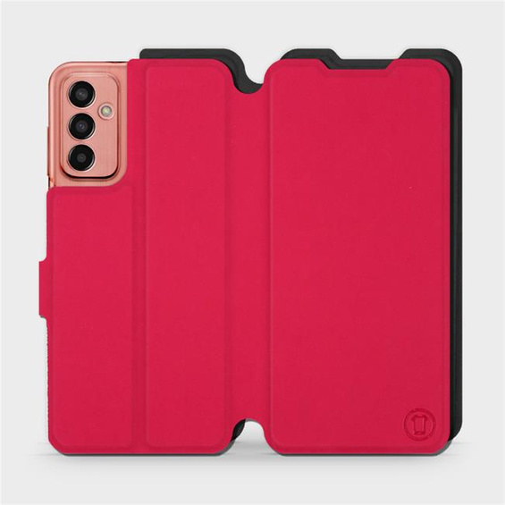 Etui Soft Touch do Samsung Galaxy M13 - wzór Żywa czerwień z czernią