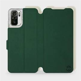 Etui Soft Touch do Xiaomi Redmi Note 10 - wzór Miejska zieleń z platyną