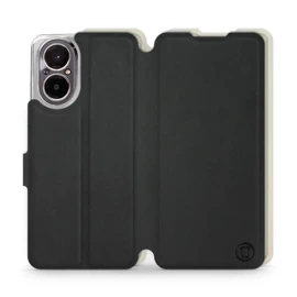 Etui Soft Touch do Realme C67 4G - wzór Satynowa czerń z platyną