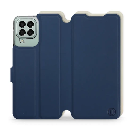 Etui Soft Touch do Samsung Galaxy M33 5G - wzór Głęboki granat z platyną