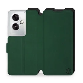 Etui Soft Touch do OPPO A79 5G - wzór Miejska zieleń z czernią