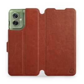Etui do Motorola Moto G55 5G - wzór Brown&Gray