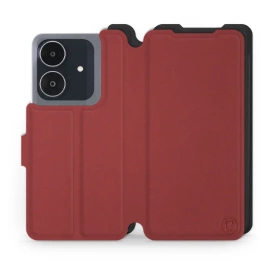 Etui Soft Touch do Realme Note 60 - wzór Zachodząca czerwień z czernią