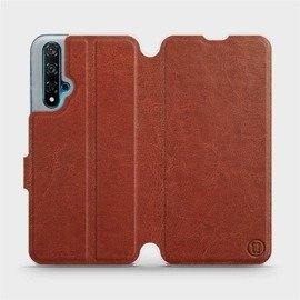 Etui do Huawei Nova 5T - wzór Brown&Orange