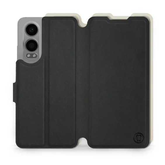 Etui Soft Touch do OnePlus Nord CE 4 Lite - wzór Satynowa czerń z platyną