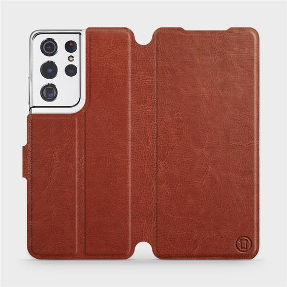 Etui do Samsung Galaxy S21 Ultra - wzór Brown&Orange
