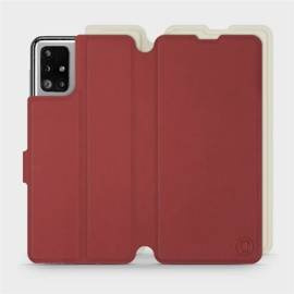 Etui Soft Touch do Samsung Galaxy M51 - wzór Zachodząca czerwień z platyną