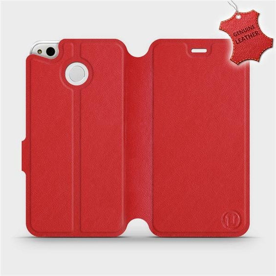 Etui ze skóry naturalnej do Xiaomi Redmi 4X - wzór Red Leather