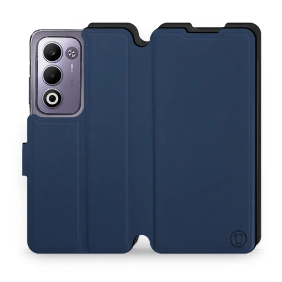 Etui Soft Touch do OPPO A5m - wzór Głęboki granat z czernią