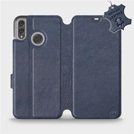 Etui ze skóry naturalnej do Huawei Honor 8X - wzór Blue Leather