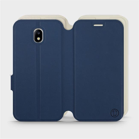 Etui Soft Touch do Samsung Galaxy J5 2017 - wzór Głęboki granat z platyną