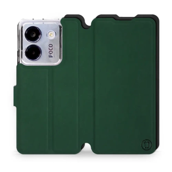 Etui Soft Touch do Xiaomi POCO M7 Pro 5G - wzór Miejska zieleń z czernią