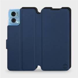 Etui Soft Touch do Motorola Moto E22 - wzór Głęboki granat z czernią