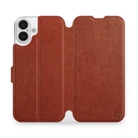 Etui do Apple iPhone 16 Plus - wzór Brown&Gray