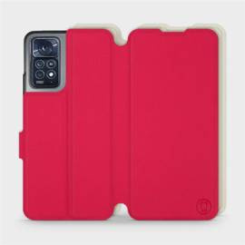 Etui Soft Touch do Xiaomi Redmi Note 11 Pro 5G - wzór Żywa czerwień z platyną