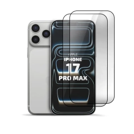 Zestaw 2x Szkło hartowane Clear 9H do Apple iPhone 17 Pro Max