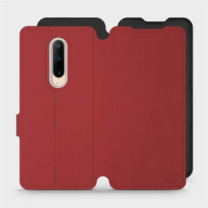 Etui Soft Touch do OnePlus 7 Pro - wzór Zachodząca czerwień z czernią