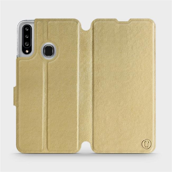 Etui do Samsung Galaxy A20S - wzór Gold&Gray